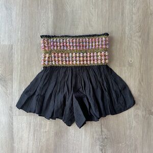 Koch Black High-Waist Beaded Women’s Shorts XS